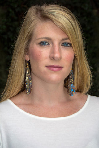 Wild Blue Mocha Earrings